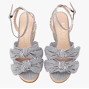 Kate Spade Julep Stripe Platform Wedges